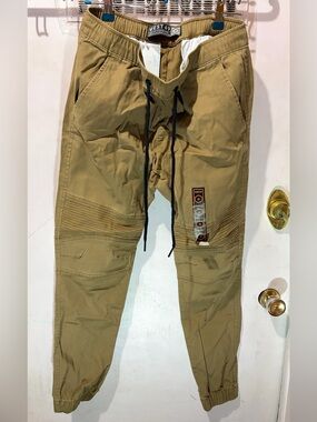 Men's Khaki Utility Jogger Pants